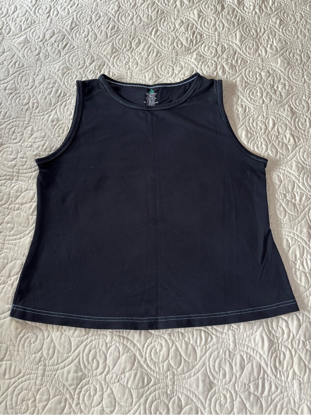 Eastern Mountain Sports Black Tank Top with Contrast Stitching